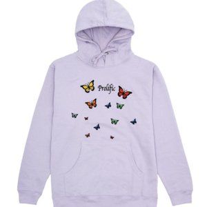 Butterflies Hoodie - Lavender